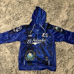 Umbro Blue El Salvador Convertible Hooded Jacket